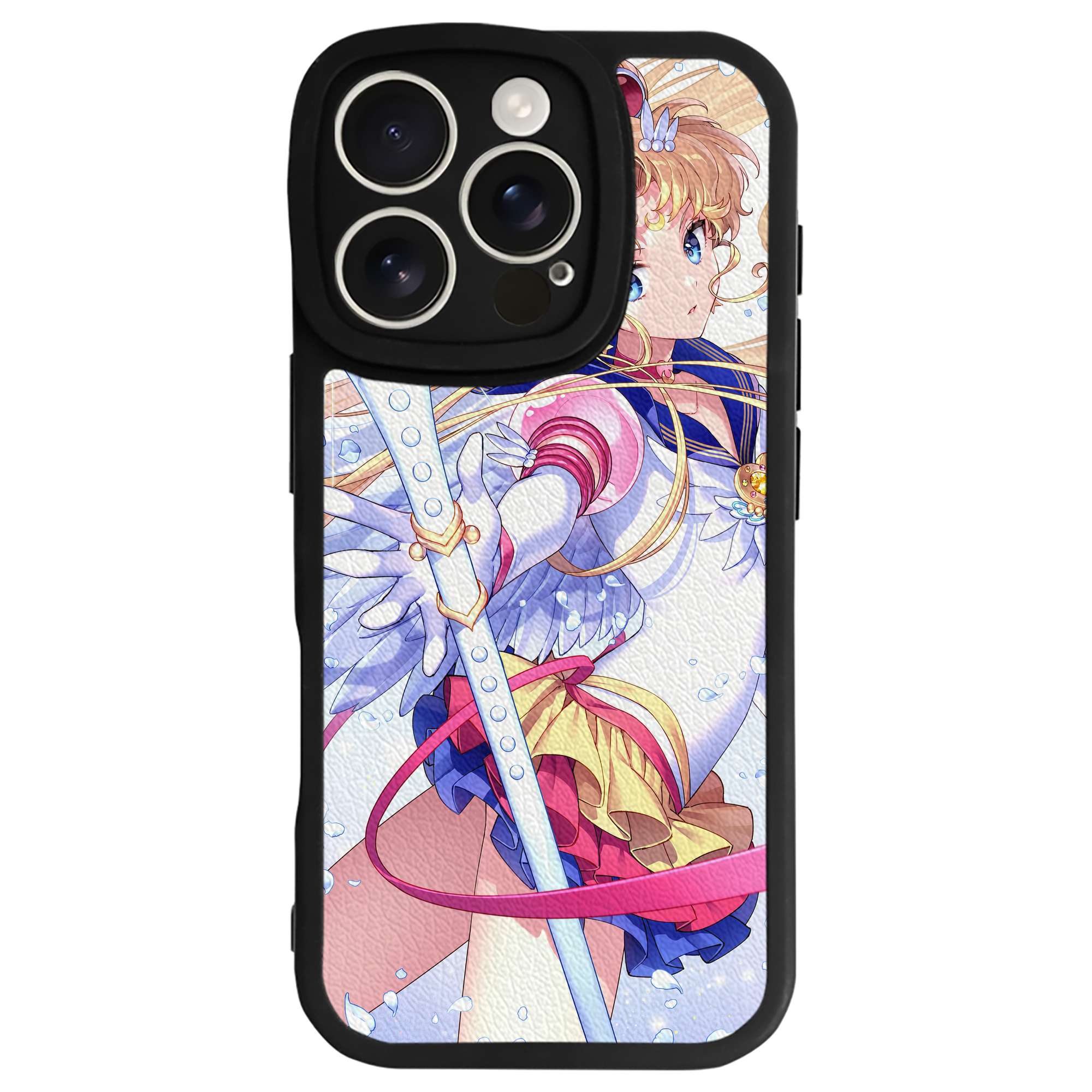 （画像用） 美少女戦士セーラームーン Sailor Moon 【iPhone 16シリーズ対応】シリコンスマホケース（レザー調） 材質：シリコン